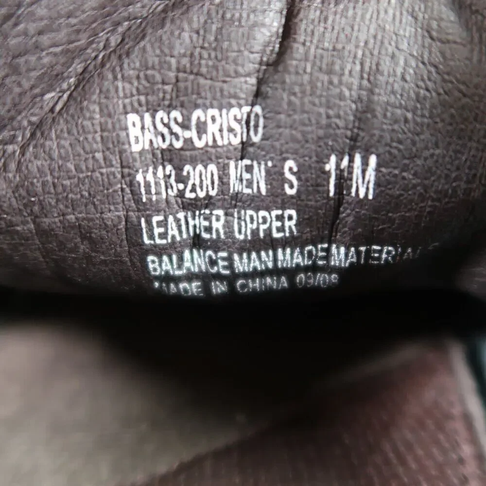 Bass Shoes Mens 11 Slip On Driving Loafers Brown Leather Classic Cristo Comfort